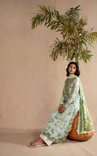 Asifa and Nabeel | Meraki SUmmer 26 | Mint Mosaic MSSL-12 by Asifa and Nabeel - Designer Dress - Type : Luxury Dress - Available at Libayah - 100% Original