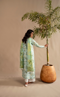 Asifa and Nabeel | Meraki SUmmer 26 | Mint Mosaic MSSL-12 by Asifa and Nabeel - Designer Dress - Type : Luxury Dress - Available at Libayah - 100% Original