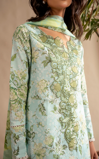 Asifa and Nabeel | Meraki SUmmer 26 | Mint Mosaic MSSL-12 by Asifa and Nabeel - Designer Dress - Type : Luxury Dress - Available at Libayah - 100% Original