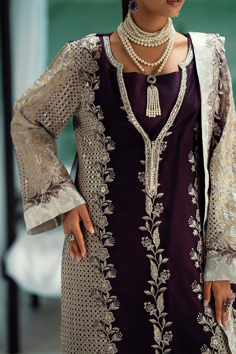 Maryum N Maria | Mushal Formals | ALIIZEE - MSU5541 by Maryum N Maria - Designer Dress  - Type : Ladies Clothes - Available at Libayah - 100% Original 