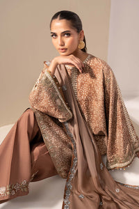 Maria B | Luxury Formals | MST-EF26-18-Brown by Maria B - Designer Dress  - Type : Ladies Clothes - Available at Libayah - 100% Original 