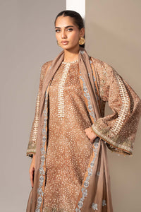 Maria B | Luxury Formals | MST-EF26-18-Brown by Maria B - Designer Dress  - Type : Ladies Clothes - Available at Libayah - 100% Original 