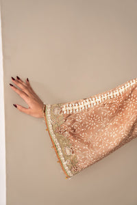 Maria B | Luxury Formals | MST-EF26-18-Brown by Maria B - Designer Dress  - Type : Ladies Clothes - Available at Libayah - 100% Original 