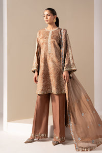 Maria B | Luxury Formals | MST-EF26-18-Brown by Maria B - Designer Dress  - Type : Ladies Clothes - Available at Libayah - 100% Original 
