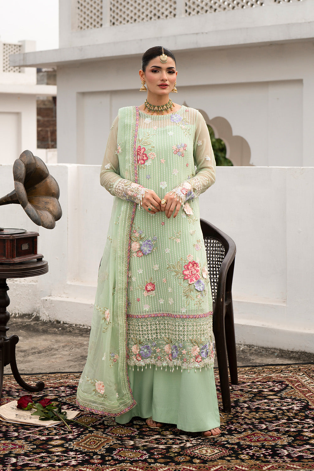 Maryum n Maria | Farda Formals | ZUMRUT by Maryum n Maria - Designer Dress  - Type : Ladies Clothes - Available at Libayah - 100% Original 
