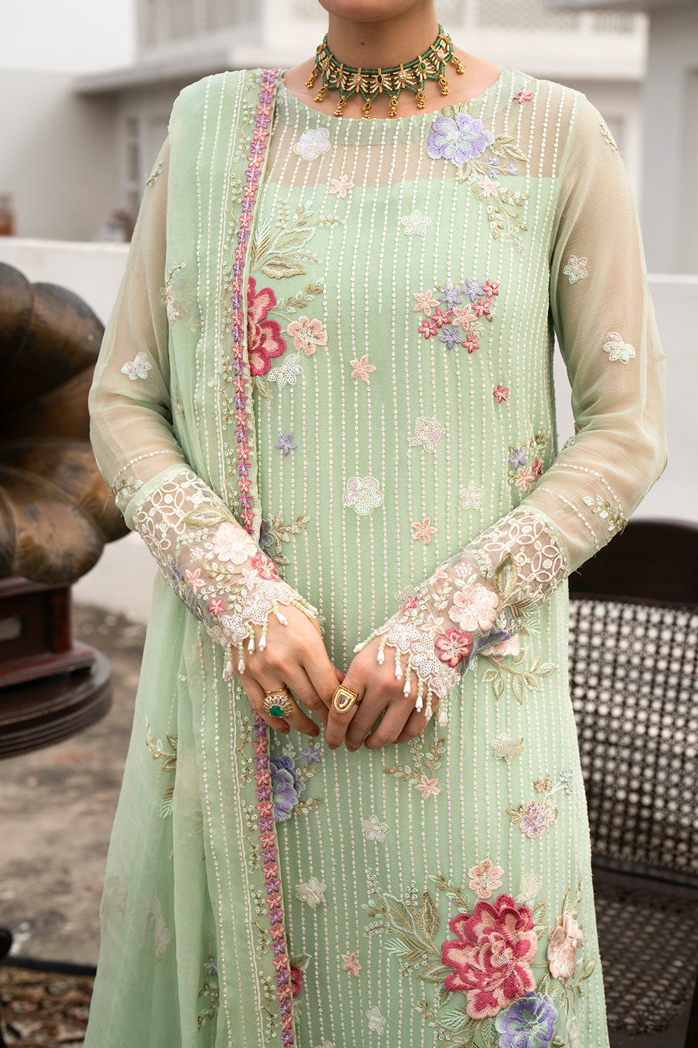 Maryum n Maria | Farda Formals | ZUMRUT by Maryum n Maria - Designer Dress  - Type : Ladies Clothes - Available at Libayah - 100% Original 