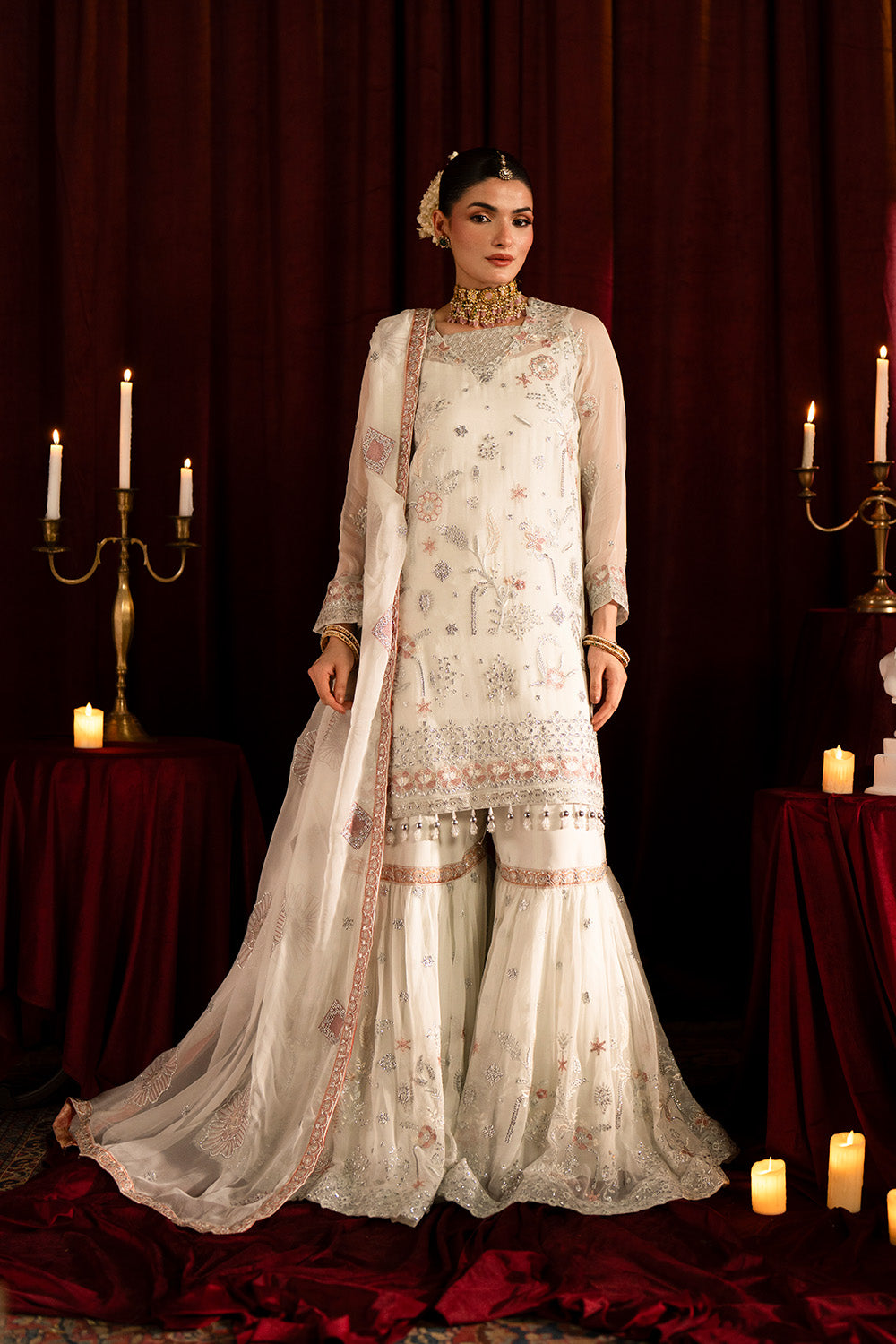 Maryum n Maria | Farda Formals | BEYAZ by Maryum n Maria - Designer Dress  - Type : Ladies Clothes - Available at Libayah - 100% Original 