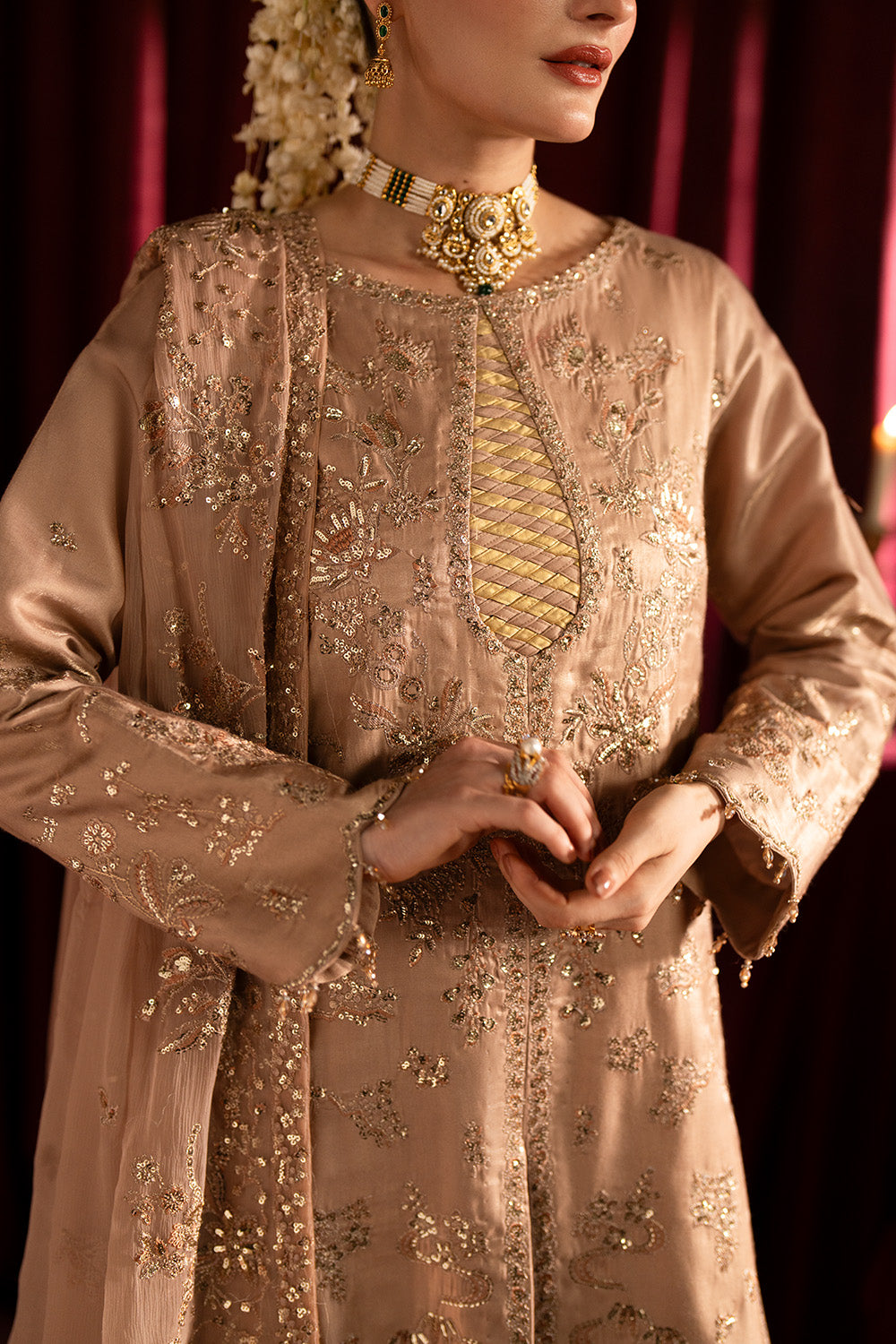 Maryum n Maria | Farda Formals | KUM by Maryum n Maria - Designer Dress  - Type : Ladies Clothes - Available at Libayah - 100% Original 