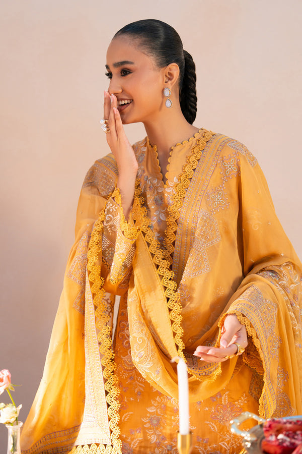 Marjjan | Amani Luxe | MSV-04 B (MUSTARD) by Marjjan - Designer Dress - Type : Ladies Clothes - Available at Libayah - 100% Original 