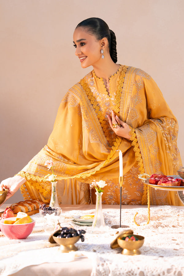 Marjjan | Amani Luxe | MSV-04 B (MUSTARD) by Marjjan - Designer Dress - Type : Ladies Clothes - Available at Libayah - 100% Original 