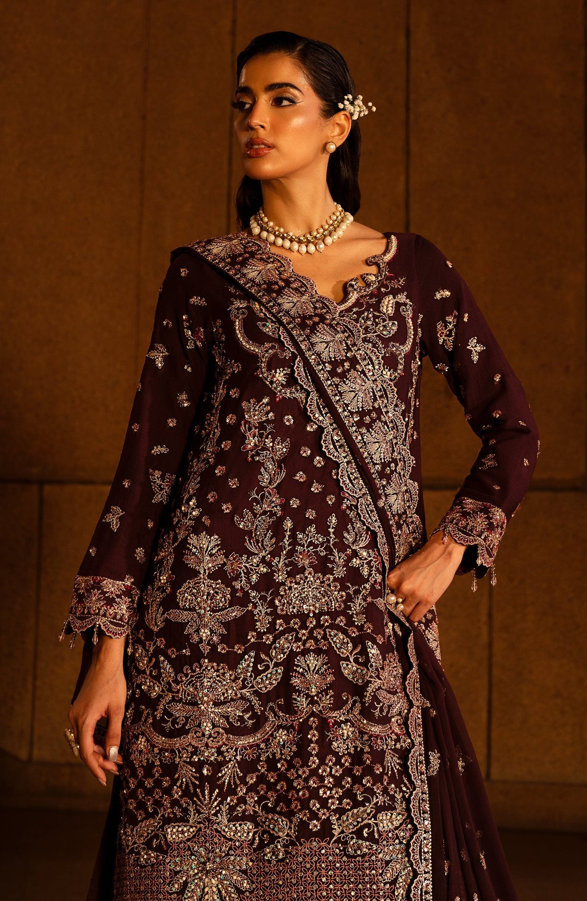 Emaan Adeel | Casabella Wedding Formals | ADIBA by Emaan Adeel - Designer Dress - Type: Ladies Clothes - Available at Libayah - 100% Original
