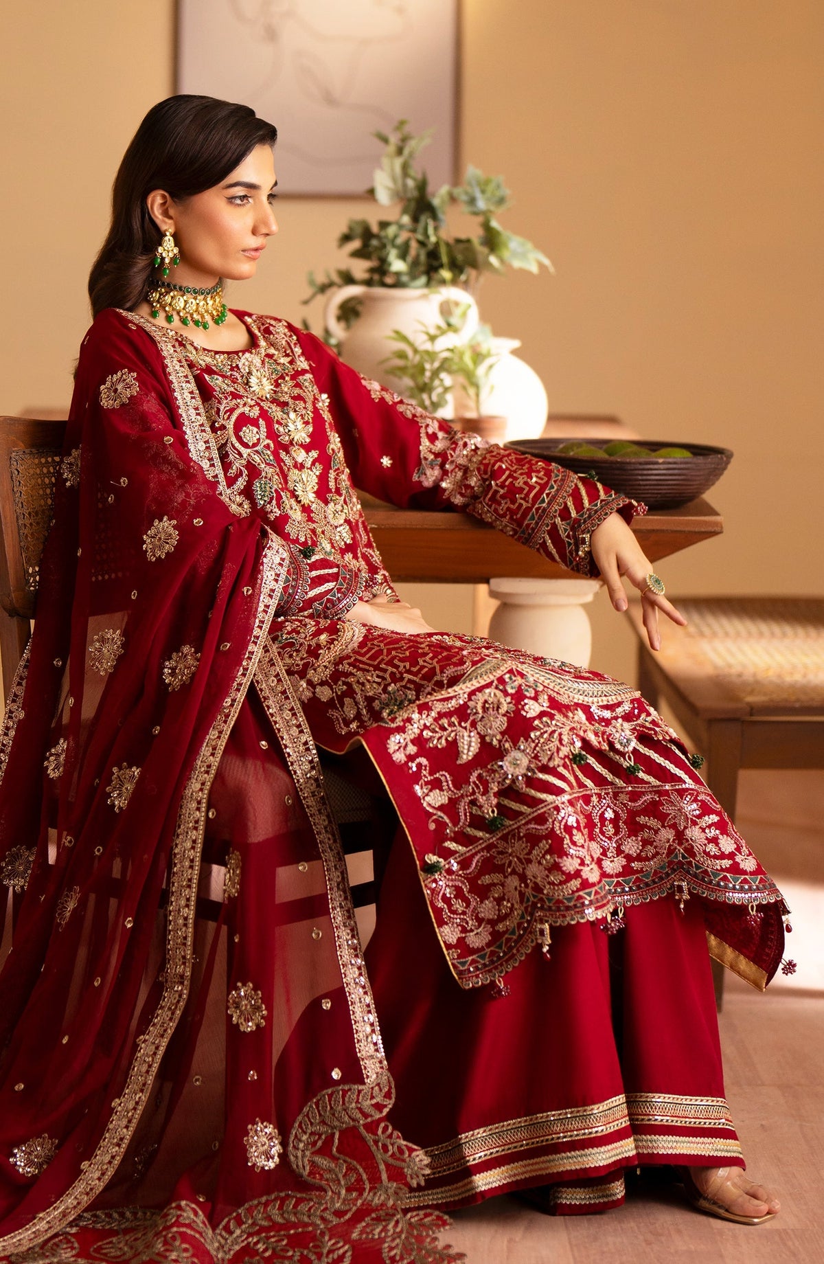 Emaan Adeel | Romansiyyah Luxury Formals 24 | Nashwa by Emaan Adeel - Designer Dress - Type: Formal - Available at Libayah - 100% Original