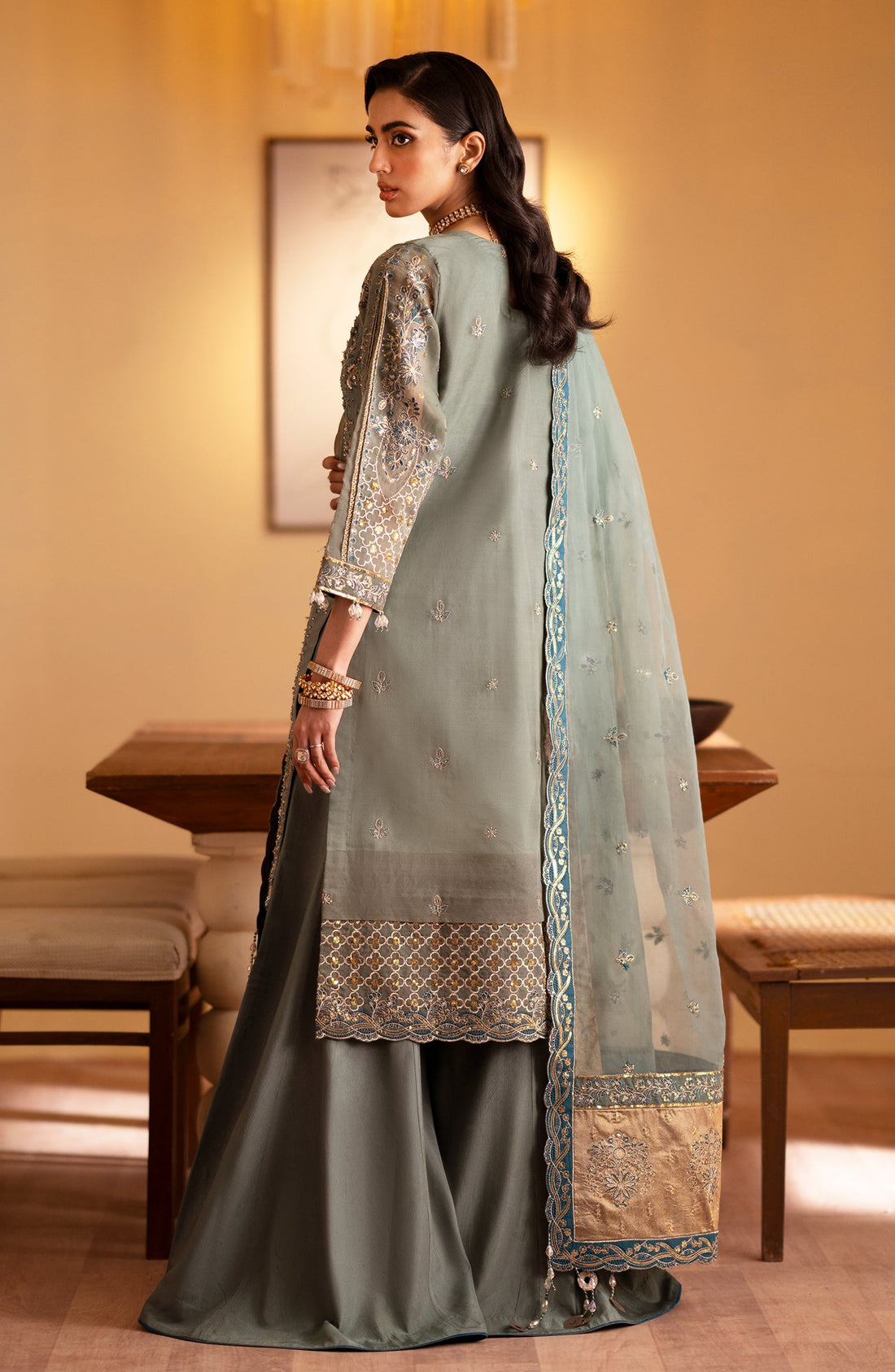 Emaan Adeel | Romansiyyah Luxury Formals 24 | Roheen by Emaan Adeel - Designer Dress - Type: Formal - Available at Libayah - 100% Original