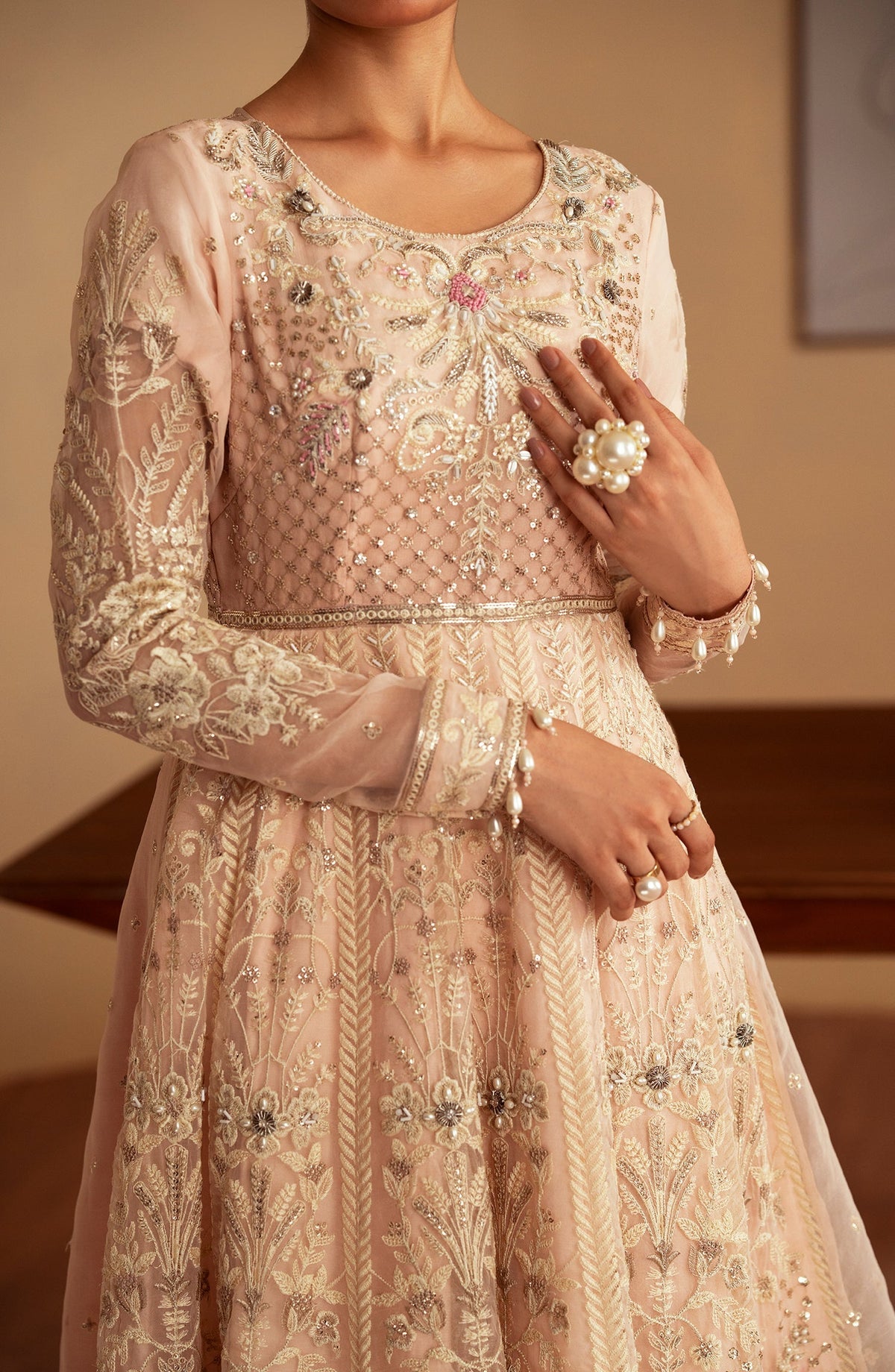 Emaan Adeel | Romansiyyah Luxury Formals 24 | Faatin by Emaan Adeel - Designer Dress - Type: Formal - Available at Libayah - 100% Original