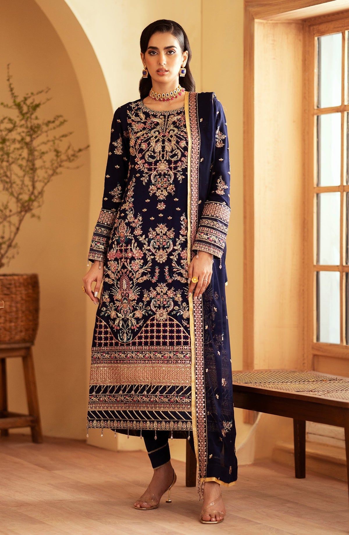 Emaan Adeel | Romansiyyah Luxury Formals 24 | Nageena by Emaan Adeel - Designer Dress - Type: Formal - Available at Libayah - 100% Original