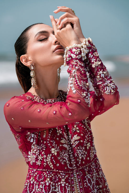 Emaan Adeel | Kamari Reveuse Wedding Formals | FLORA by Emaan Adeel - Designer Dress - Type: Ladies Clothes - Available at Libayah - 100% Original