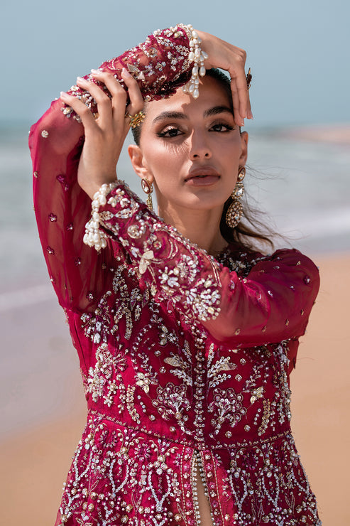 Emaan Adeel | Kamari Reveuse Wedding Formals | FLORA by Emaan Adeel - Designer Dress - Type: Ladies Clothes - Available at Libayah - 100% Original