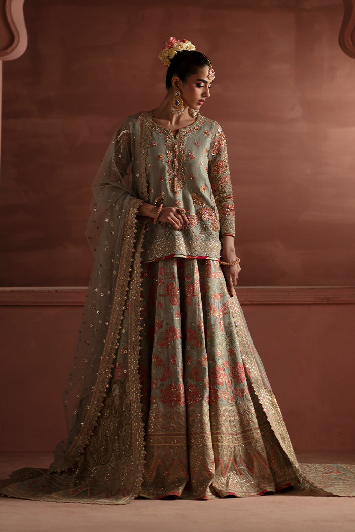 Maryum N Maria | Luxury Silk | RECEPTION FLOWERS - MSS5900 by Maryum N Maria - Designer Dress  - Type : Ladies Clothes - Available at Libayah - 100% Original 