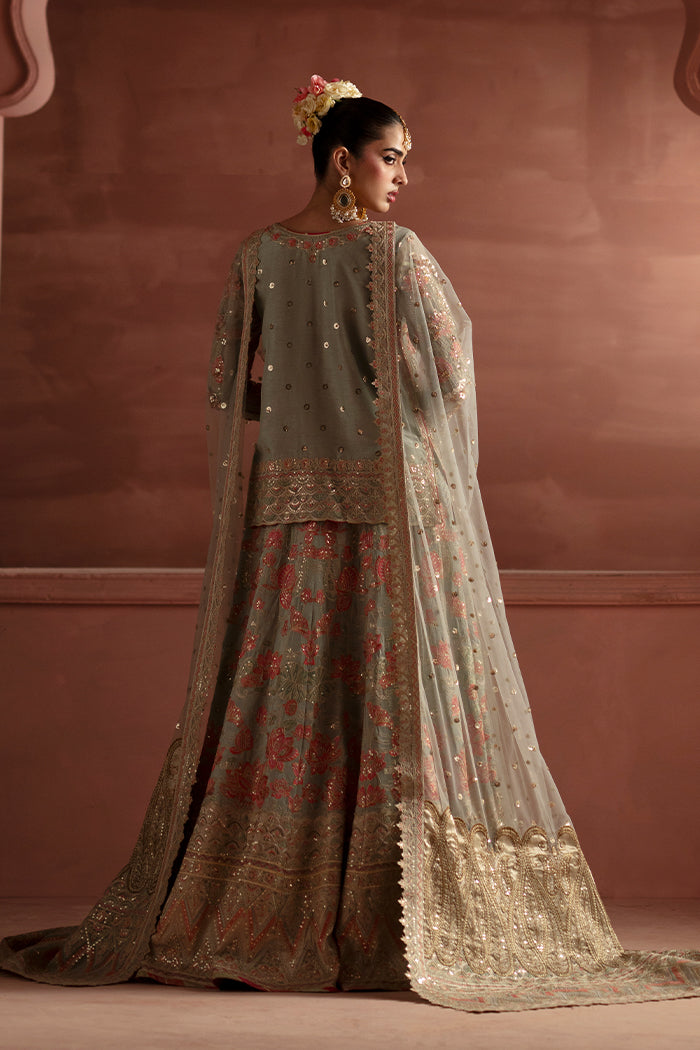 Maryum N Maria | Luxury Silk | RECEPTION FLOWERS - MSS5900 by Maryum N Maria - Designer Dress  - Type : Ladies Clothes - Available at Libayah - 100% Original 