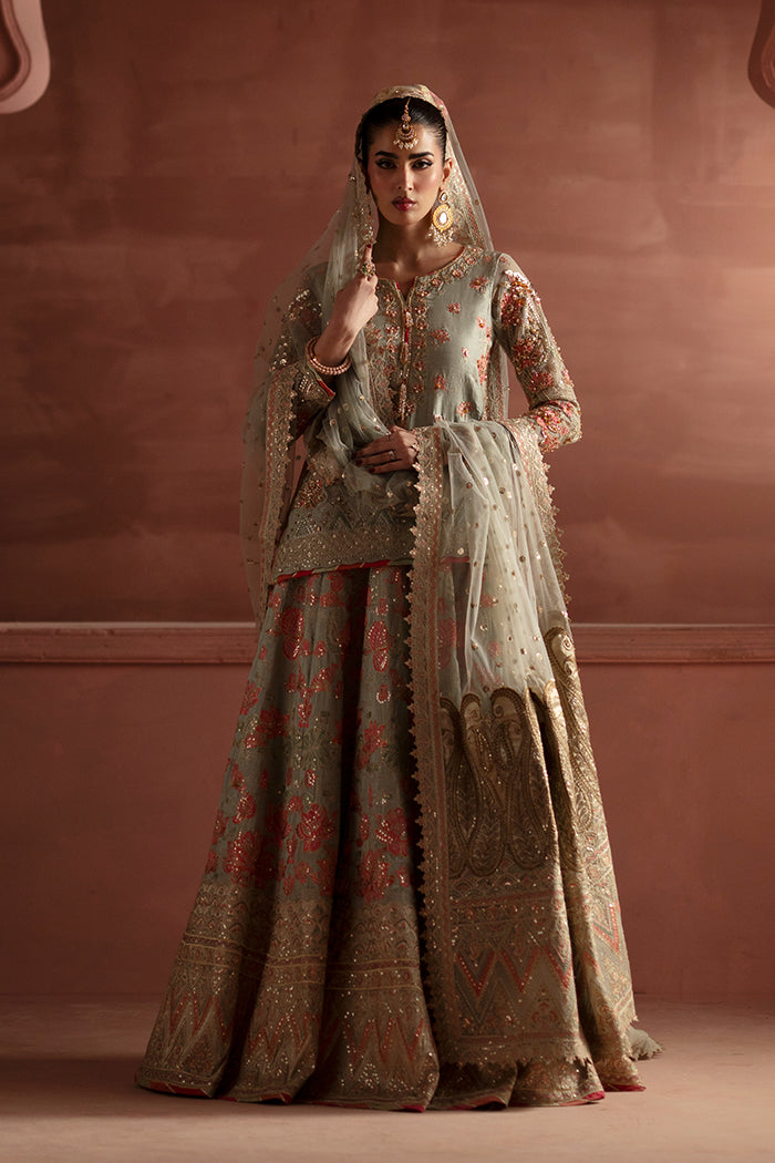 Maryum N Maria | Luxury Silk | RECEPTION FLOWERS - MSS5900 by Maryum N Maria - Designer Dress  - Type : Ladies Clothes - Available at Libayah - 100% Original 