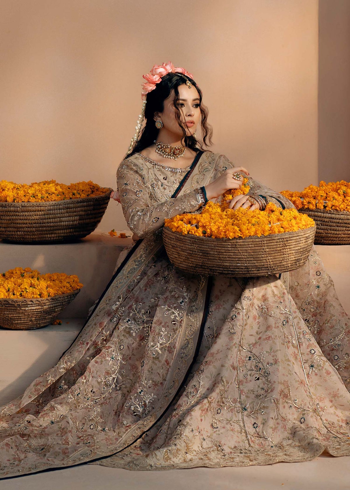 Fozia Khalid | Chamakh Dhamakh Wedding Festivity | Rasam by Fozia Khalid - Designer Dress - Type: Ladies Clothes - Available at Libayah - 100% Original