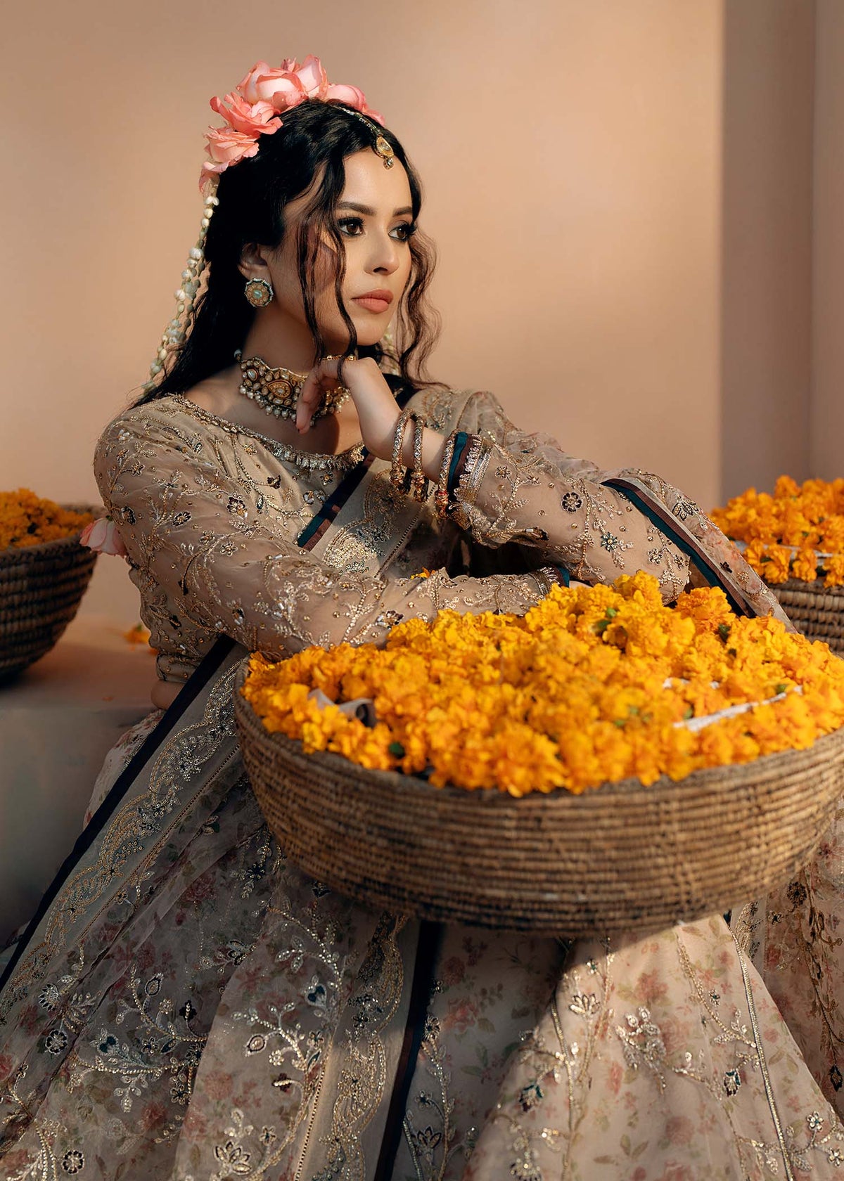 Fozia Khalid | Chamakh Dhamakh Wedding Festivity | Rasam by Fozia Khalid - Designer Dress - Type: Ladies Clothes - Available at Libayah - 100% Original