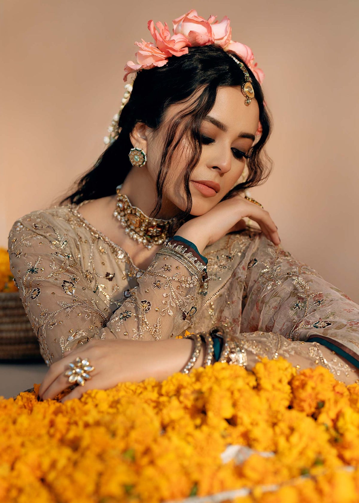 Fozia Khalid | Chamakh Dhamakh Wedding Festivity | Rasam by Fozia Khalid - Designer Dress - Type: Ladies Clothes - Available at Libayah - 100% Original