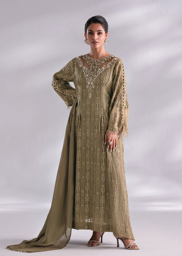 Mehak Yaqoob | Enchante The Luxe Edit | Peridot by Mehak Yaqoob - Designer Dress - Type: Ladies Clothes - Available at Libayah - 100% Original