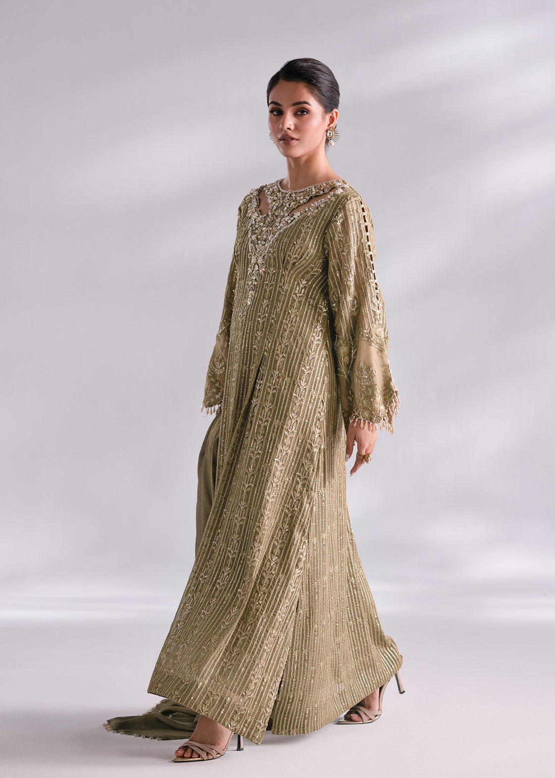 Mehak Yaqoob | Enchante The Luxe Edit | Peridot by Mehak Yaqoob - Designer Dress - Type: Ladies Clothes - Available at Libayah - 100% Original