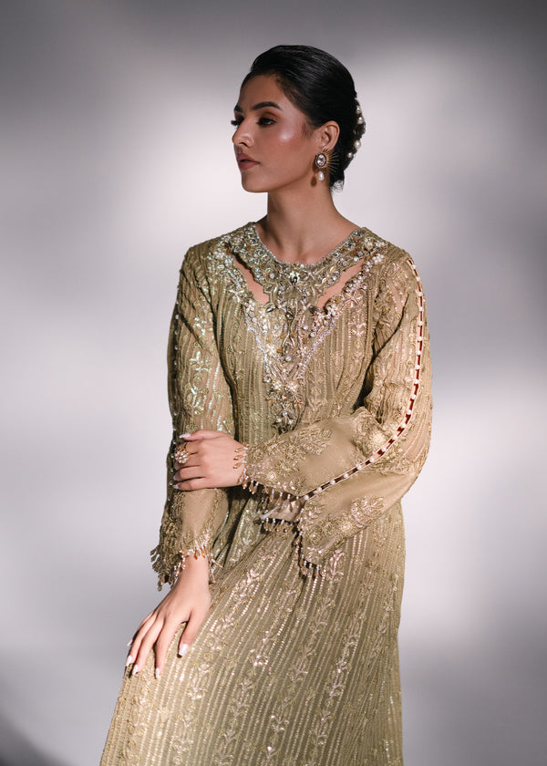 Mehak Yaqoob | Enchante The Luxe Edit | Peridot by Mehak Yaqoob - Designer Dress - Type: Ladies Clothes - Available at Libayah - 100% Original