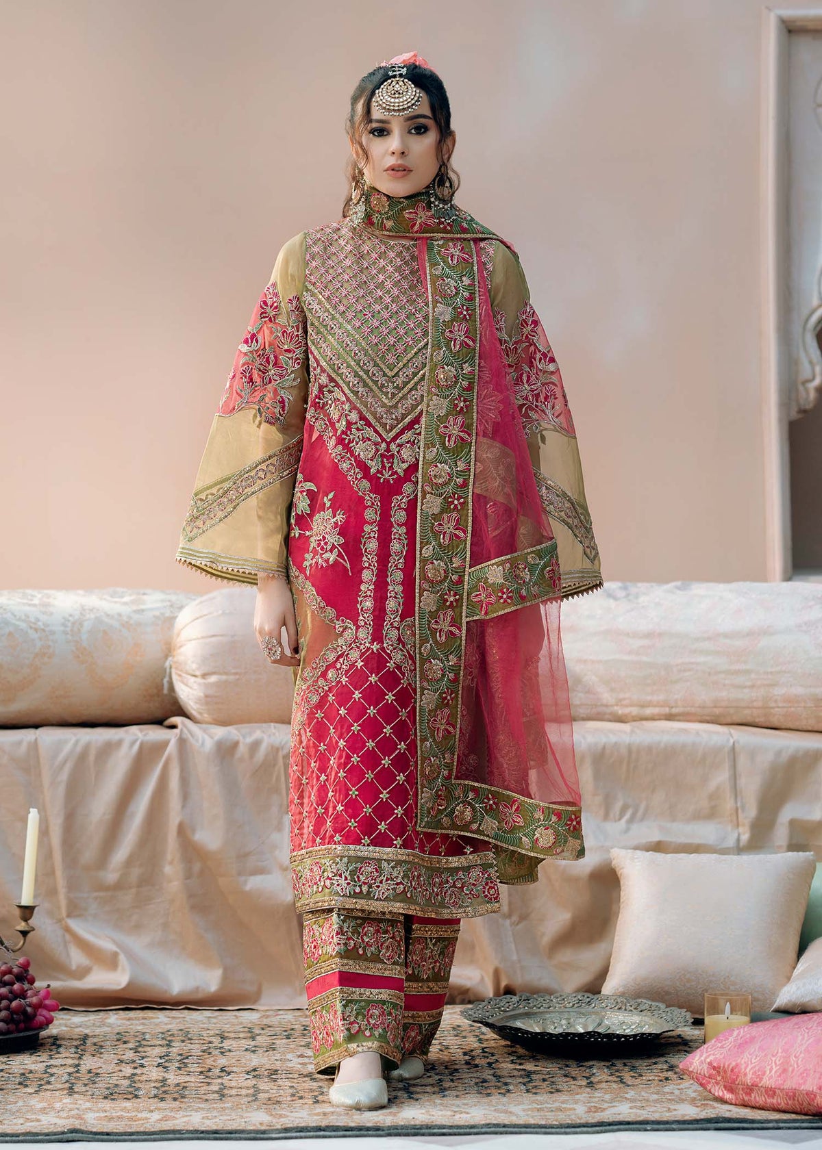 Fozia Khalid | Chamakh Dhamakh Wedding Festivity | Doli by Fozia Khalid - Designer Dress - Type: Ladies Clothes - Available at Libayah - 100% Original