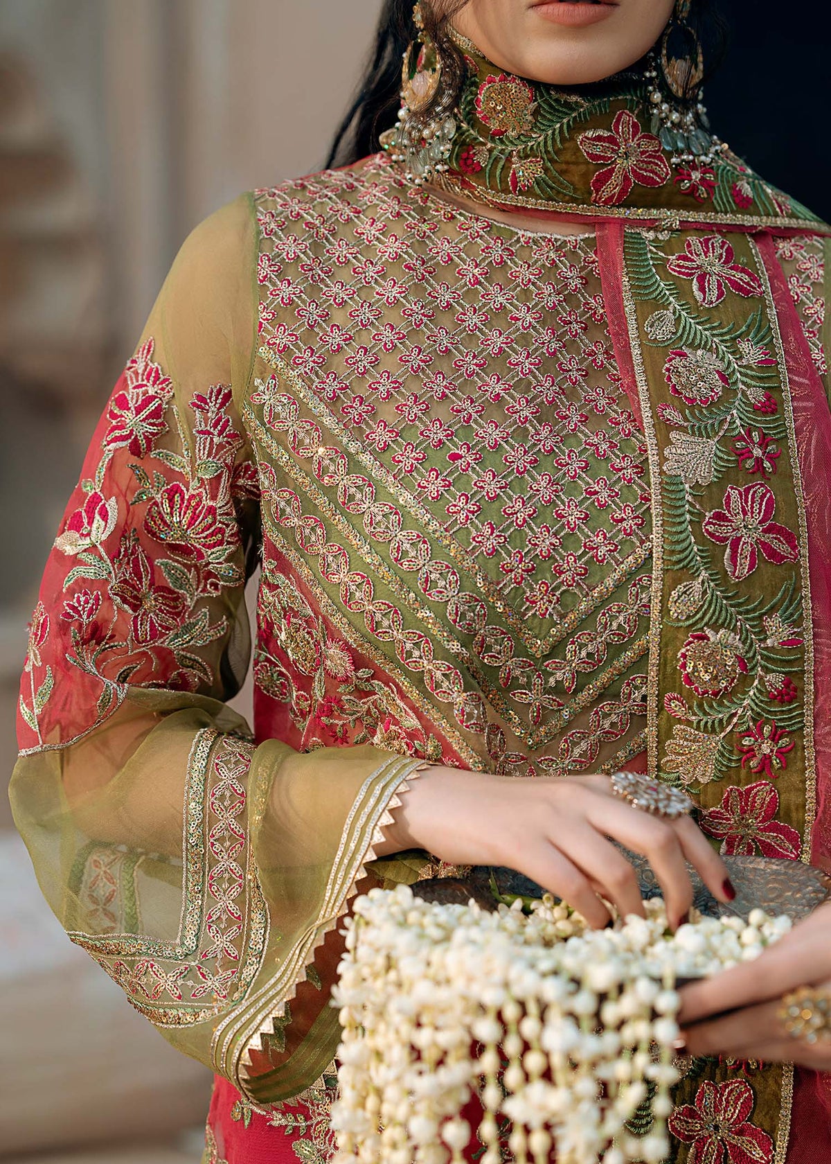 Fozia Khalid | Chamakh Dhamakh Wedding Festivity | Doli by Fozia Khalid - Designer Dress - Type: Ladies Clothes - Available at Libayah - 100% Original