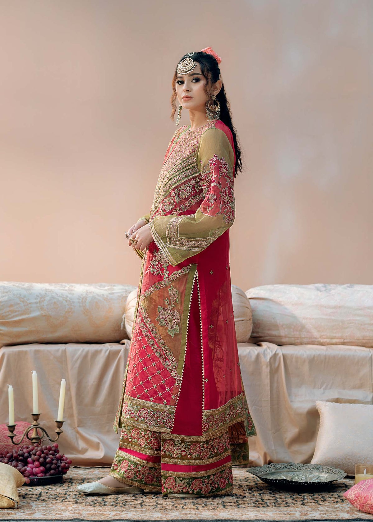 Fozia Khalid | Chamakh Dhamakh Wedding Festivity | Doli by Fozia Khalid - Designer Dress - Type: Ladies Clothes - Available at Libayah - 100% Original