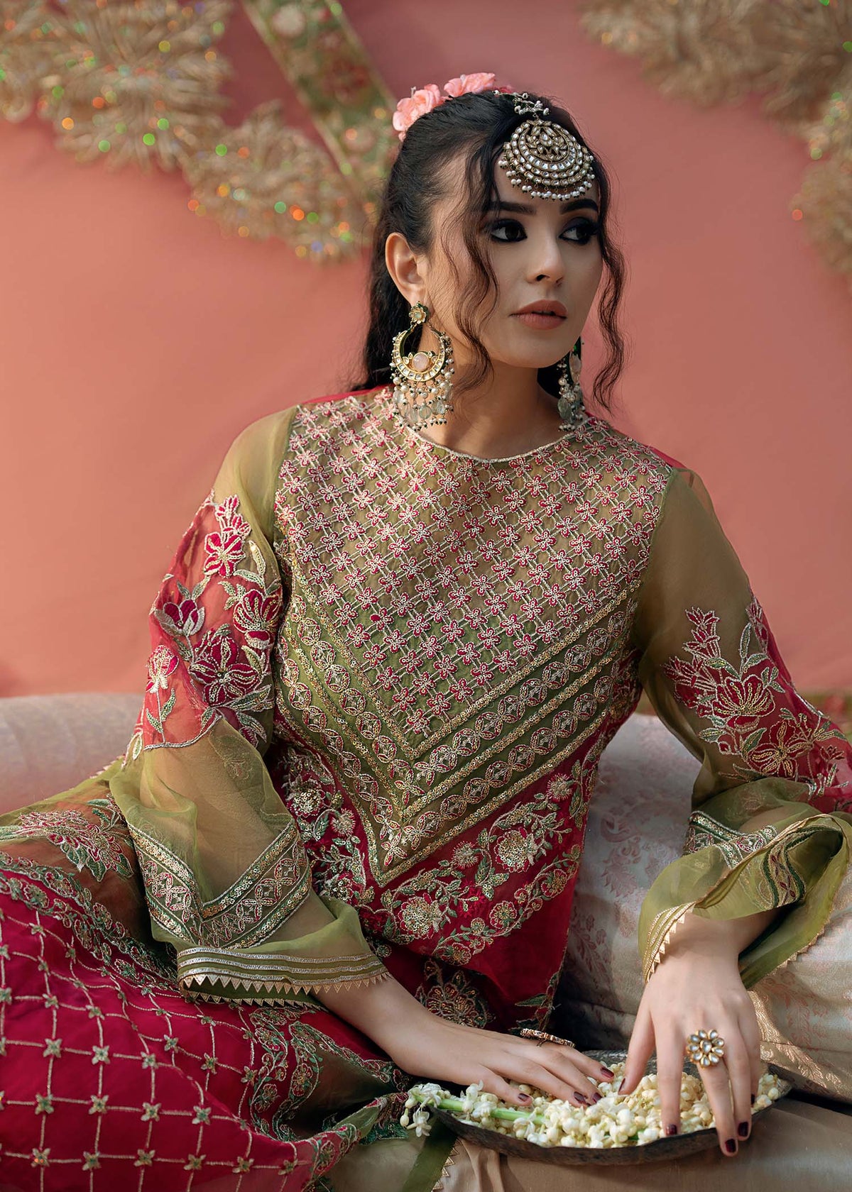 Fozia Khalid | Chamakh Dhamakh Wedding Festivity | Doli by Fozia Khalid - Designer Dress - Type: Ladies Clothes - Available at Libayah - 100% Original