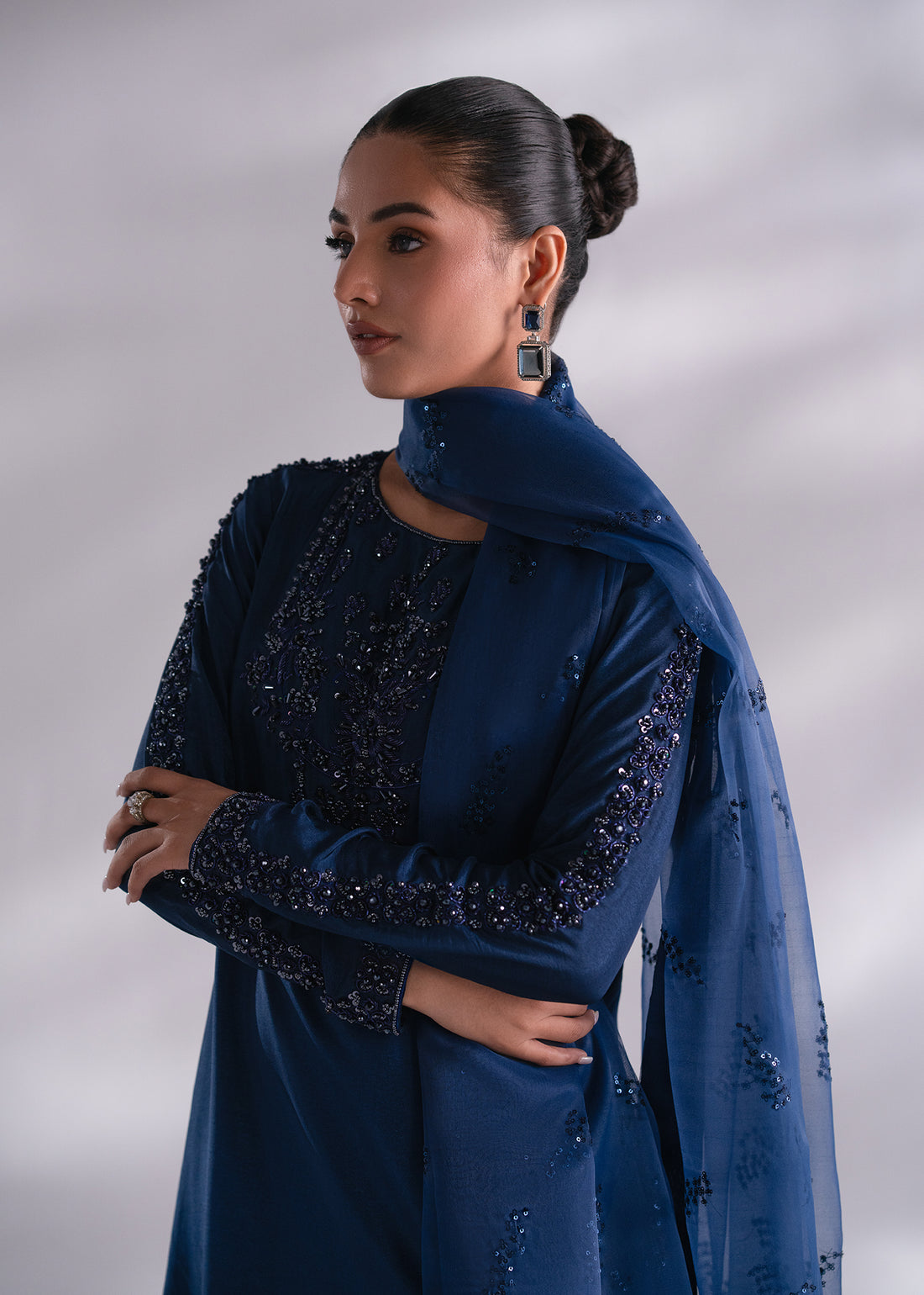 Mehak Yaqoob | Enchante The Luxe Edit | Sapphire by Mehak Yaqoob - Designer Dress - Type: Ladies Clothes - Available at Libayah - 100% Original