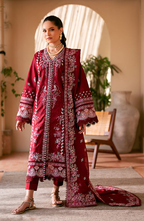 Emaan Adeel | Navaeh Luxury Pret | CERISE by Emaan Adeel - Designer Dress - Type: Ladies Clothes - Available at Libayah - 100% Original