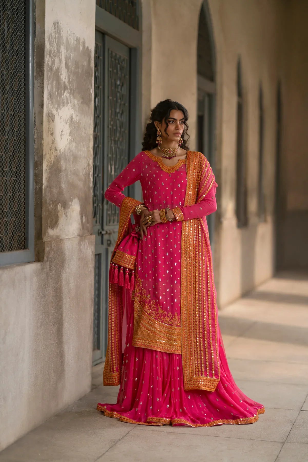 Erum Khan | Mannat Formals | Rangoli by Erum Khan - Designer Dress - Type: Ladies Clothes - Available at Libayah - 100% Original