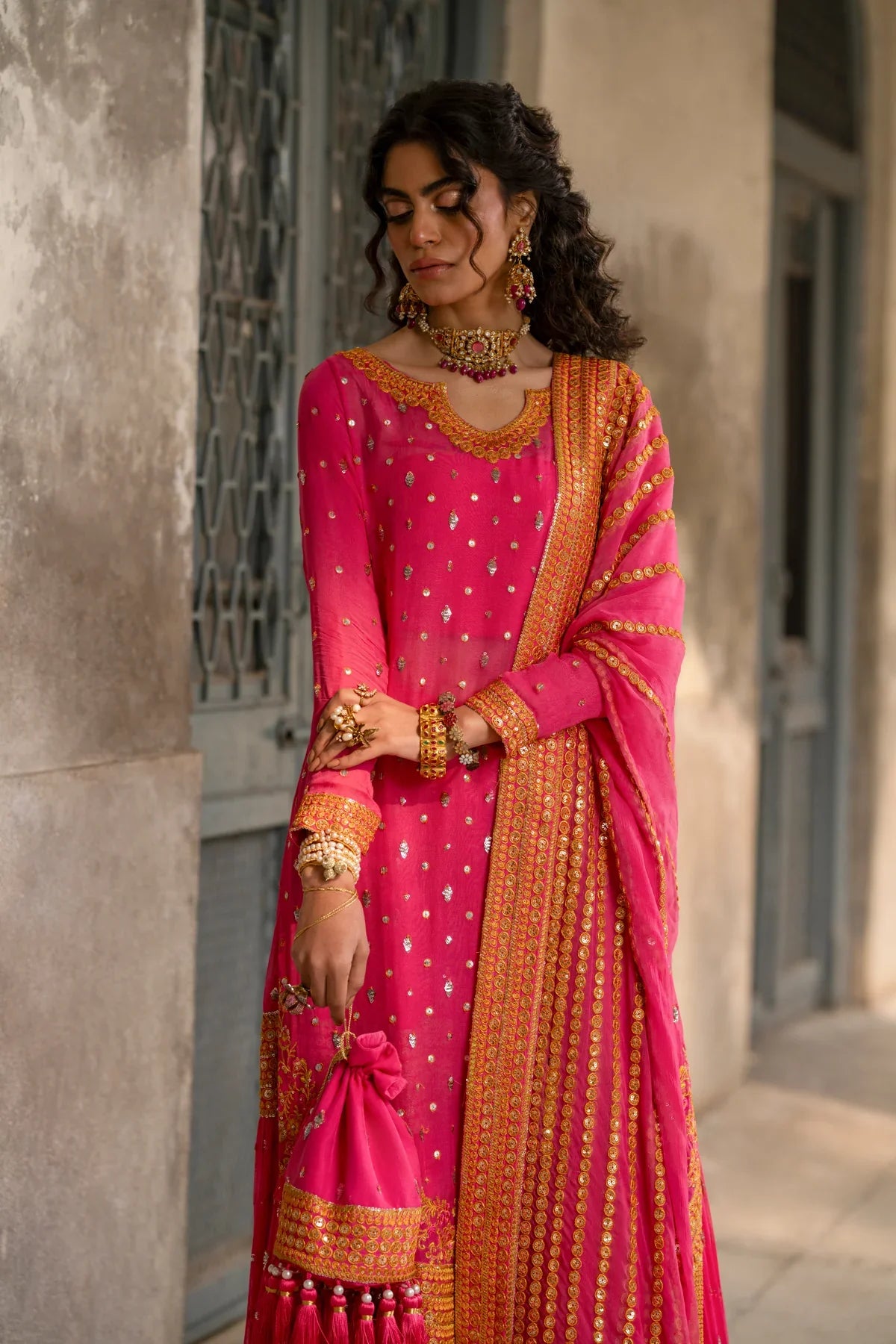 Erum Khan | Mannat Formals | Rangoli by Erum Khan - Designer Dress - Type: Ladies Clothes - Available at Libayah - 100% Original