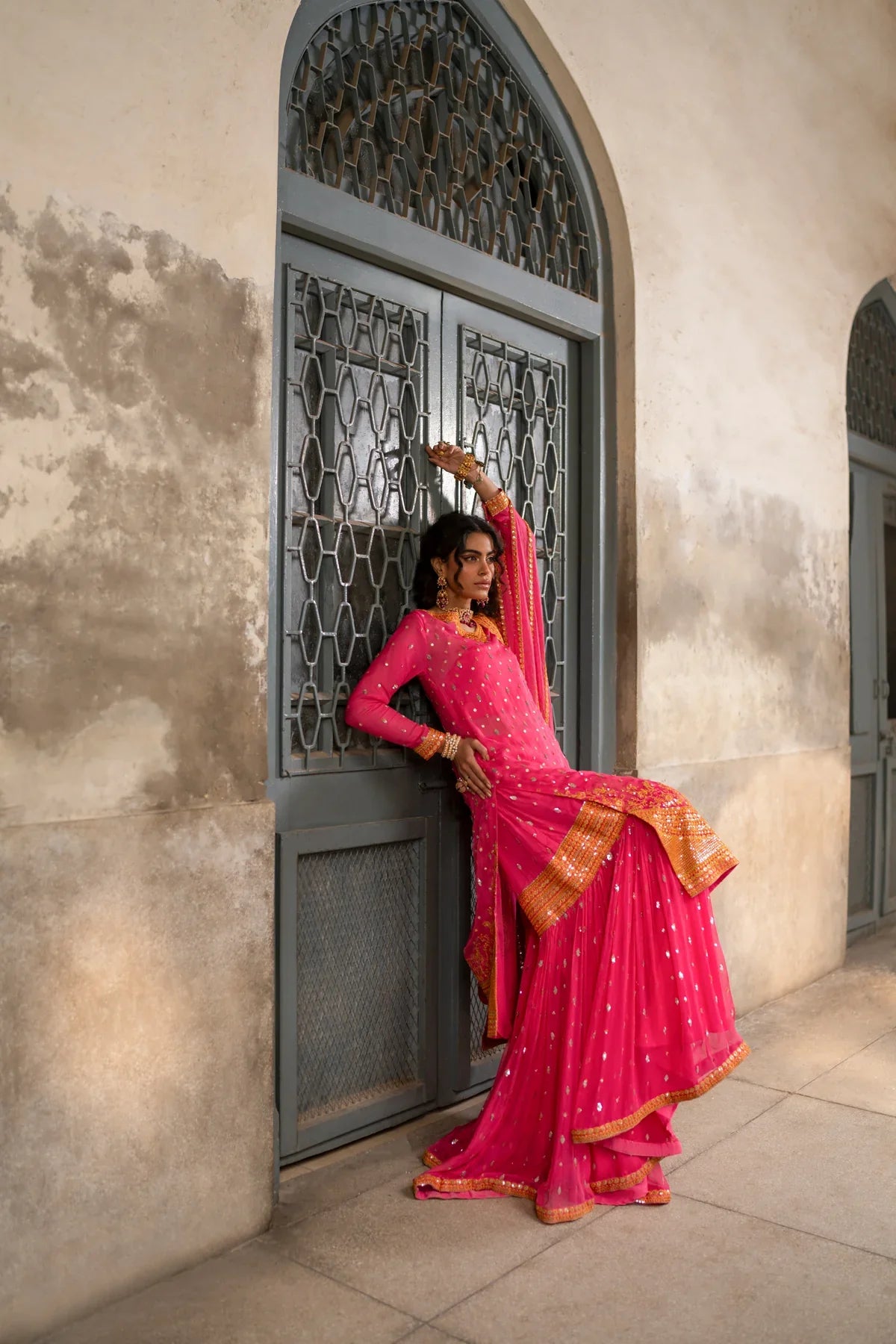 Erum Khan | Mannat Formals | Rangoli by Erum Khan - Designer Dress - Type: Ladies Clothes - Available at Libayah - 100% Original