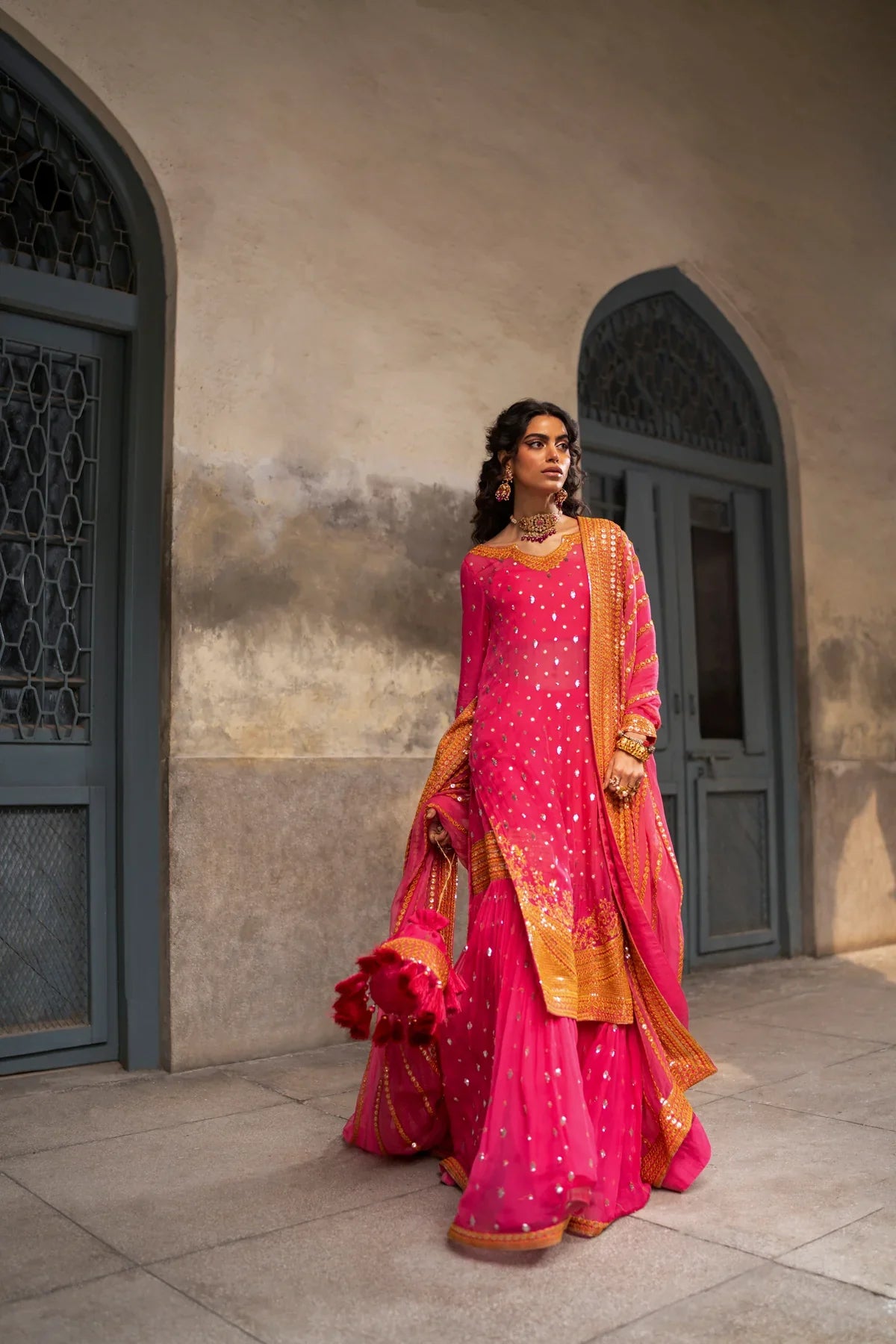 Erum Khan | Mannat Formals | Rangoli by Erum Khan - Designer Dress - Type: Ladies Clothes - Available at Libayah - 100% Original