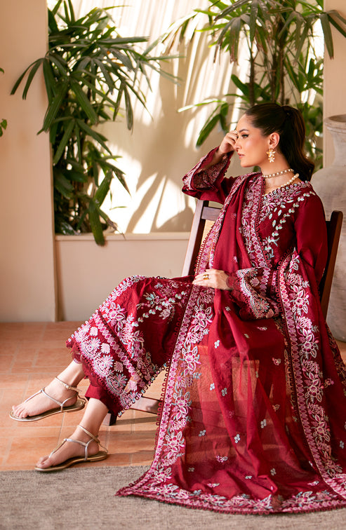 Emaan Adeel | Navaeh Luxury Pret | CERISE by Emaan Adeel - Designer Dress - Type: Ladies Clothes - Available at Libayah - 100% Original