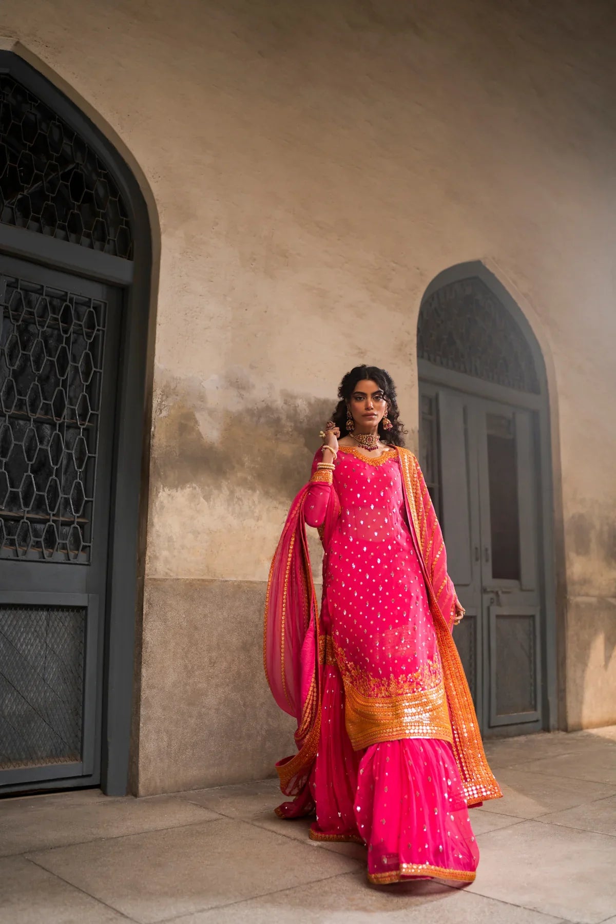 Erum Khan | Mannat Formals | Rangoli by Erum Khan - Designer Dress - Type: Ladies Clothes - Available at Libayah - 100% Original