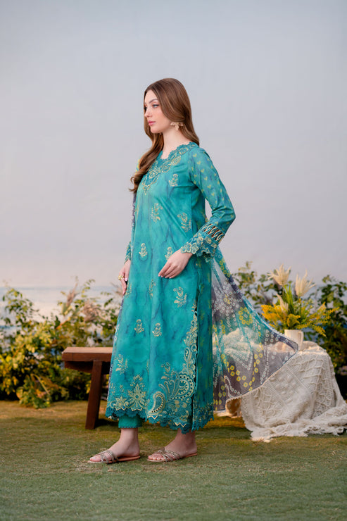 Aabyaan | Shezlin Chikankari Ramadan Edit 25 | ESLEM (AR-11) by Aabyaan - Designer Dress - Type: Ladies Clothes - Available at Libayah - 100% Original