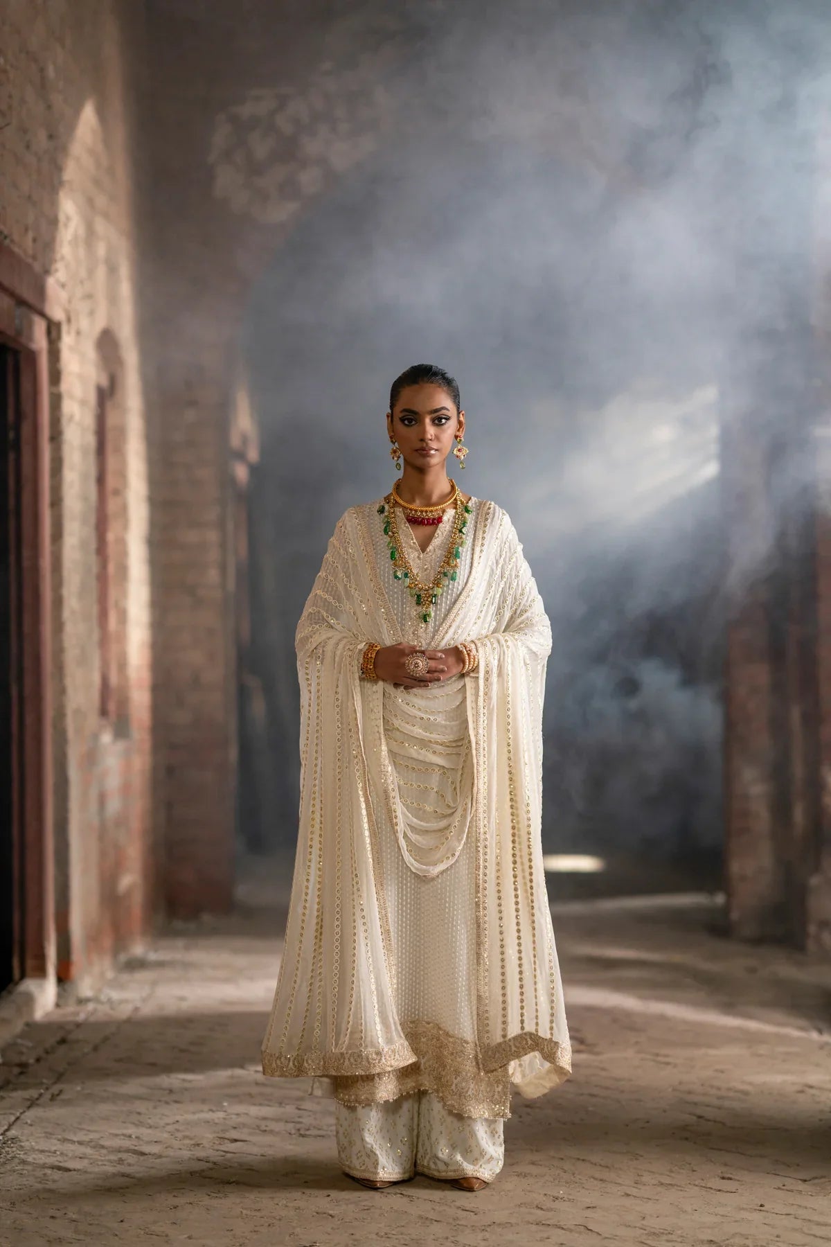 Erum Khan | Mannat Formals | Tabeer by Erum Khan - Designer Dress - Type: Ladies Clothes - Available at Libayah - 100% Original