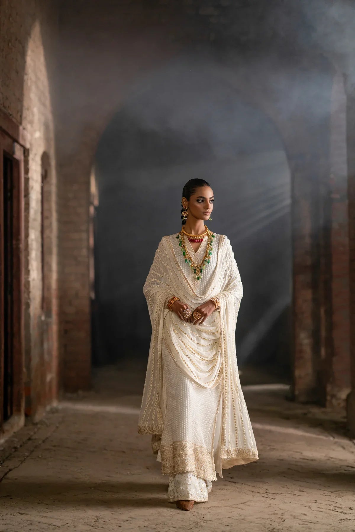 Erum Khan | Mannat Formals | Tabeer by Erum Khan - Designer Dress - Type: Ladies Clothes - Available at Libayah - 100% Original