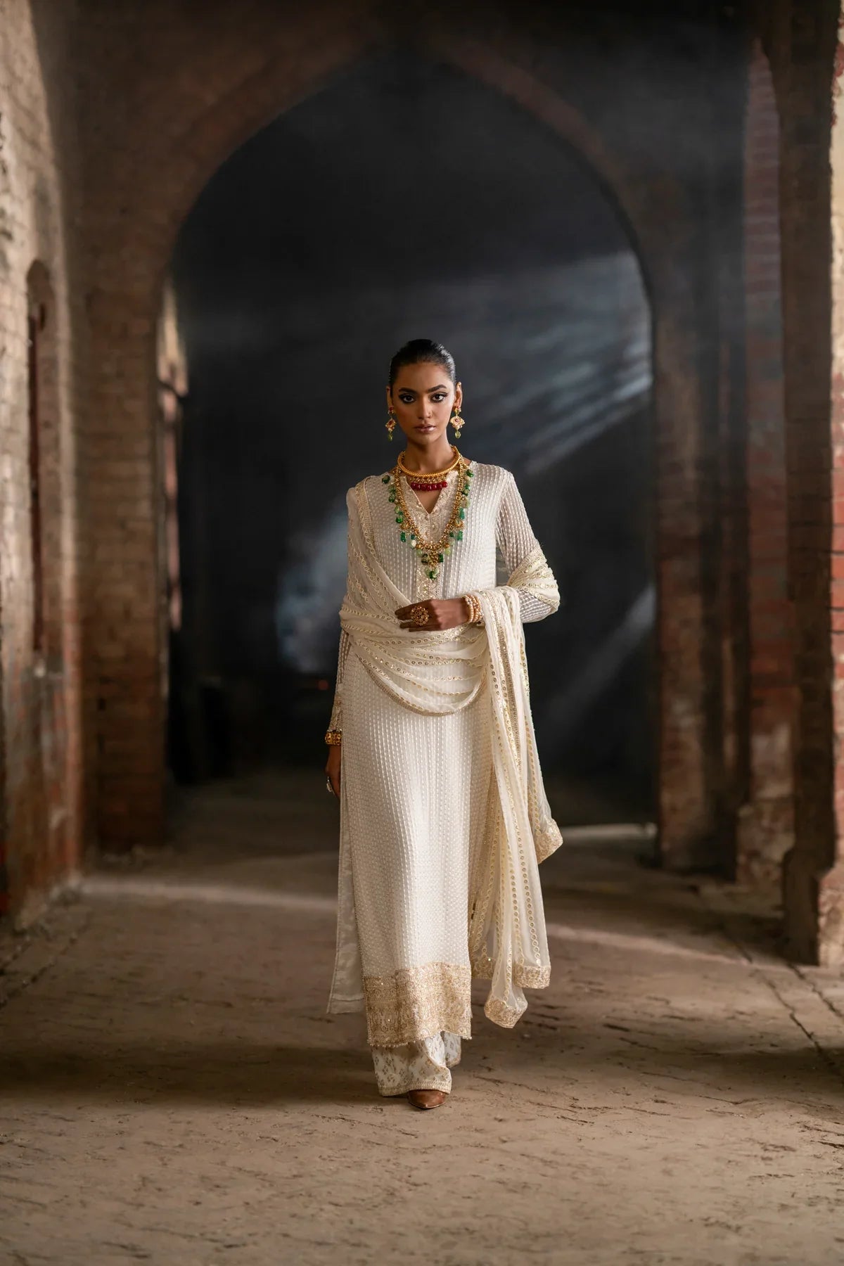 Erum Khan | Mannat Formals | Tabeer by Erum Khan - Designer Dress - Type: Ladies Clothes - Available at Libayah - 100% Original