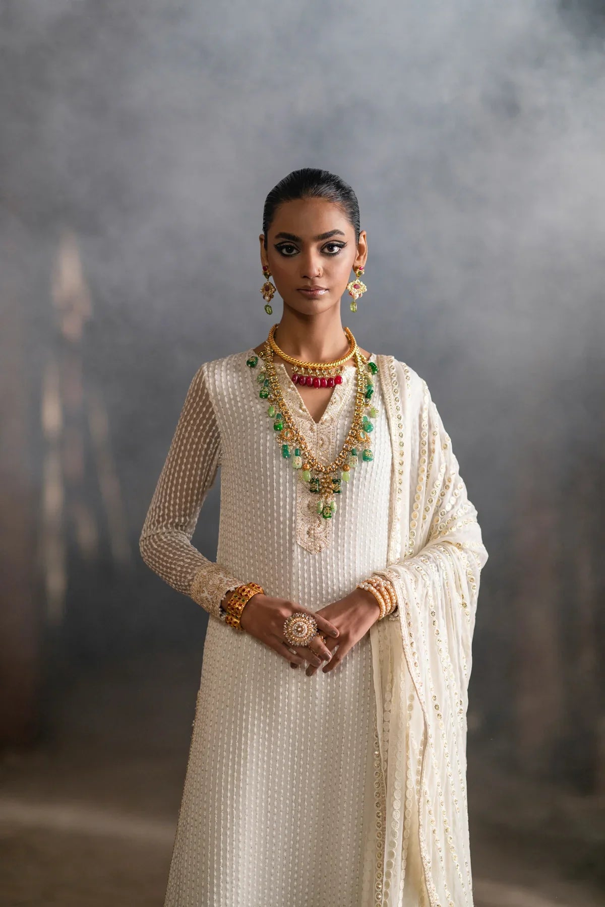 Erum Khan | Mannat Formals | Tabeer by Erum Khan - Designer Dress - Type: Ladies Clothes - Available at Libayah - 100% Original