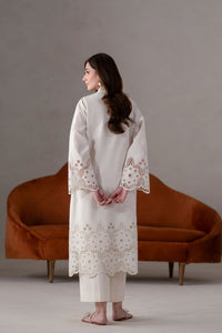 Akbar Aslam | Pret Lawn | Ecru by Akbar Aslam - Designer Dress - Type: Ladies Clothes - Available at Libayah - 100% Original