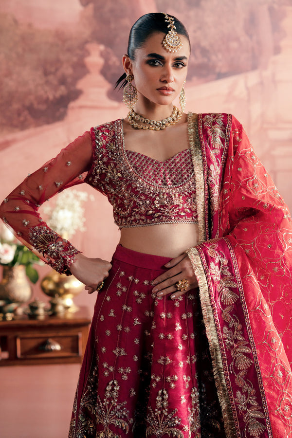 Zarposh | Maharani Wedding Collection | Anarkali by Zarposh - Designer Dress - Type: Ladies Clothes - Available at Libayah - 100% Original