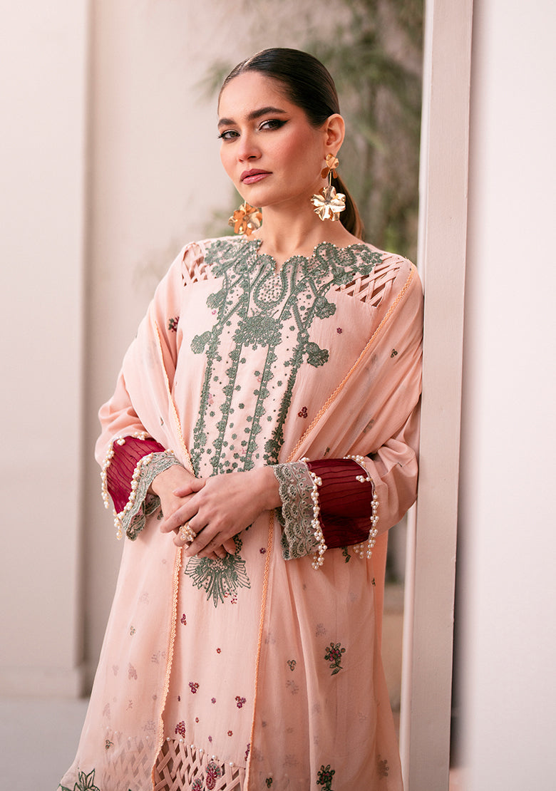 Lala | Veranda Swiss Lawn | Raha by Lala - Designer Dress - Type: Ladies Clothes - Available at Libayah - 100% Original